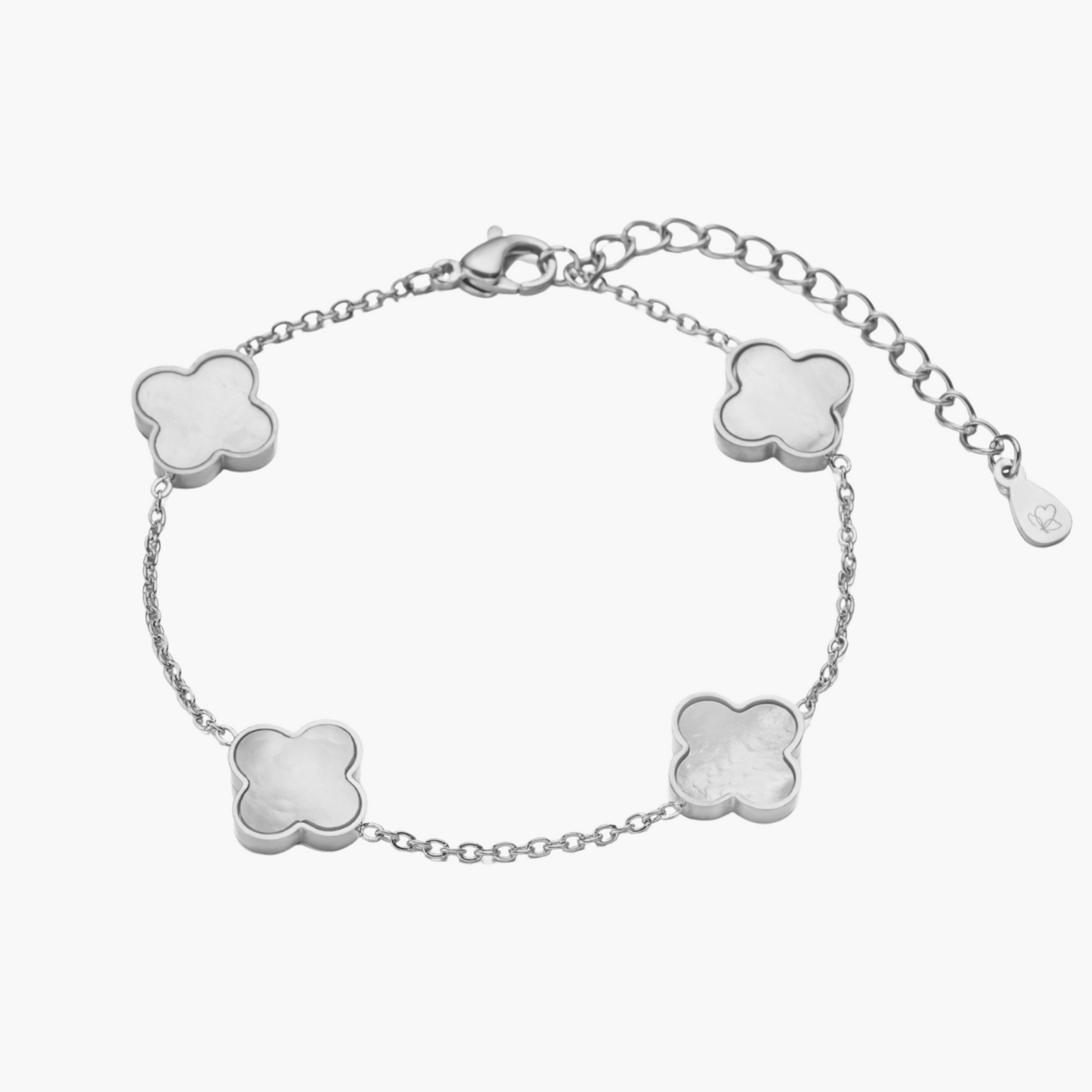AVRA | Brazalete de Trébol Blanco