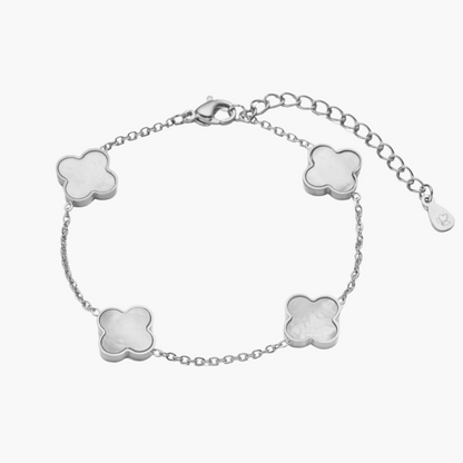 AVRA | Brazalete de Trébol Blanco