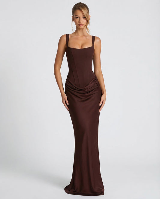 Vestido Reloj Arena con Corsé
