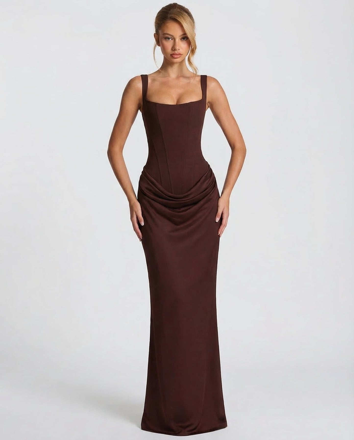 Vestido Reloj Arena con Corsé