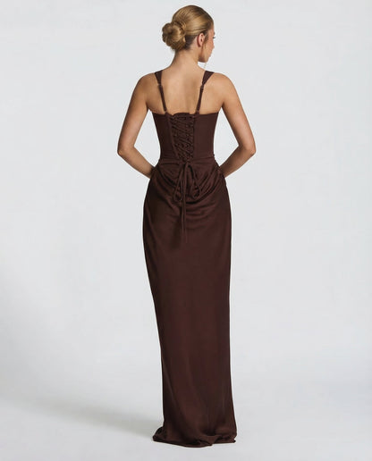 Vestido Reloj Arena con Corsé