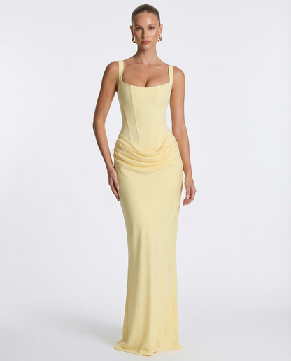 Vestido Reloj Arena con Corsé
