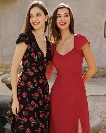 AVRA | Vestido Cuello Corazón